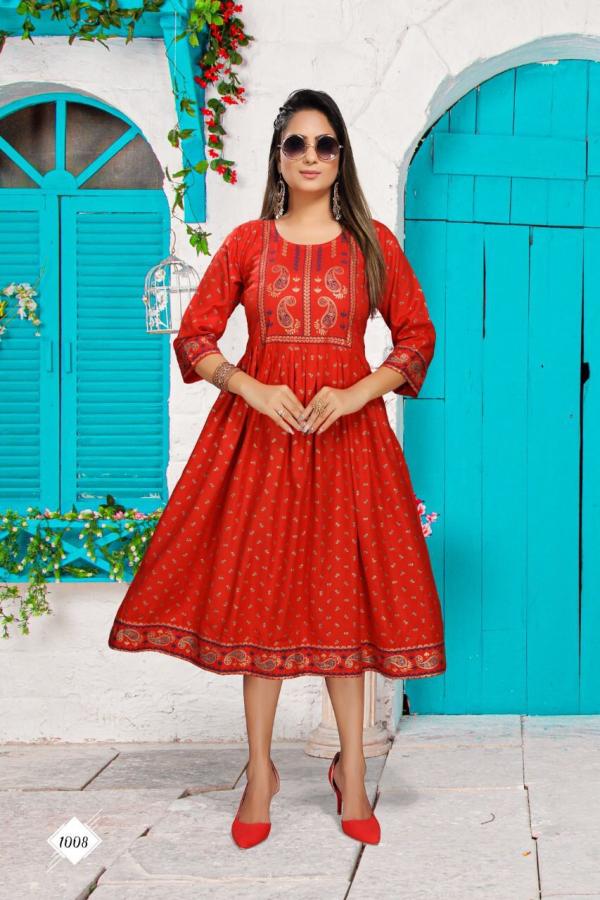  TRENDY SAHIBA VOL.1 Rayon Exclusive Kurti Collection